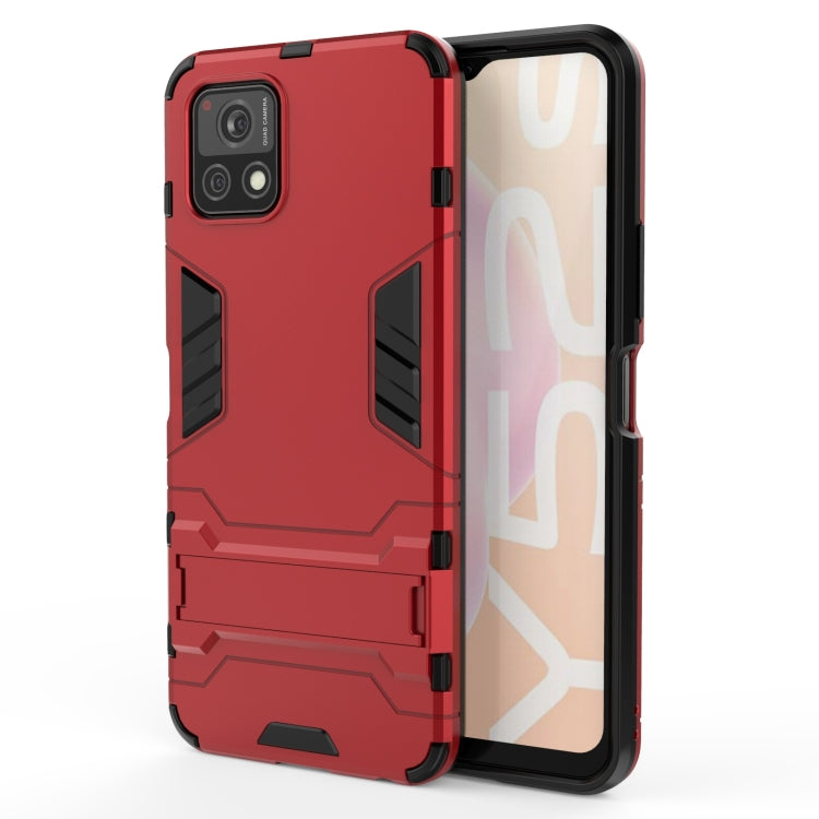 Custodia TPU antiurto con supporto per Vivo Y52s