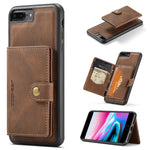 Custodia portafoglio magnetica con slot carte per iPhone