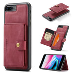 Custodia portafoglio magnetica con slot carte per iPhone