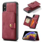 Custodia portafoglio magnetica con slot carte per iPhone