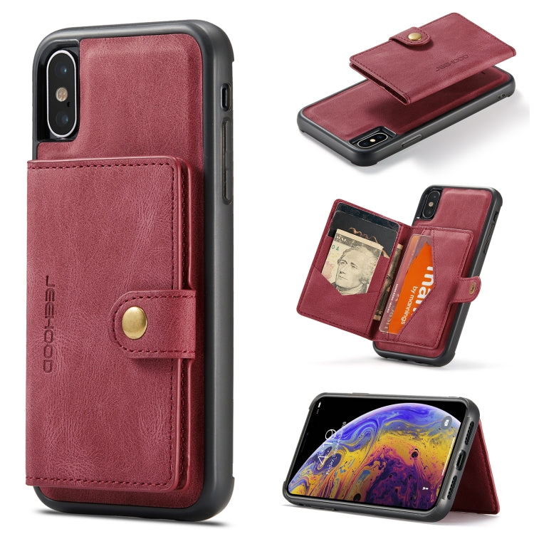 Custodia portafoglio magnetica con slot carte per iPhone