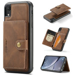 Custodia portafoglio magnetica con slot carte per iPhone