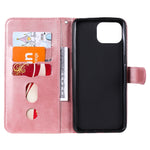 Custodia portafoglio in pelle con zip per smartphone compatibili