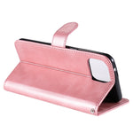 Custodia portafoglio in pelle con zip per smartphone compatibili