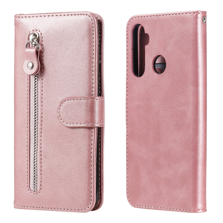 Custodia portafoglio in pelle con zip per smartphone compatibili