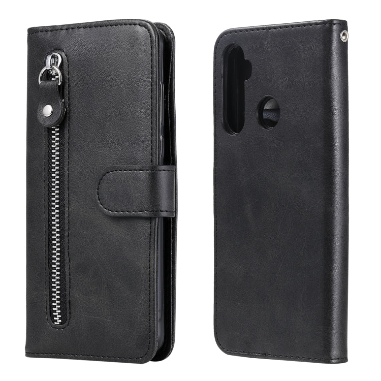 Custodia portafoglio in pelle con zip per smartphone compatibili