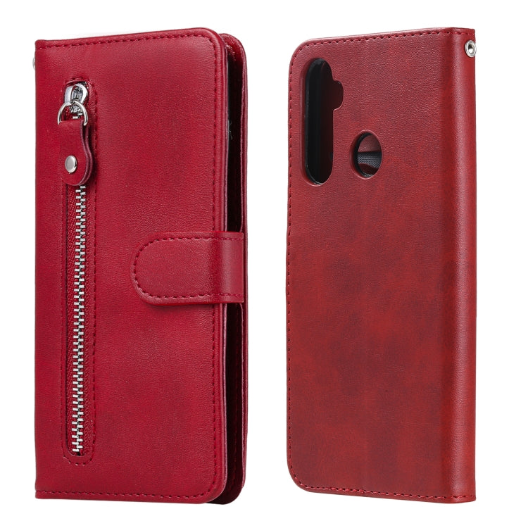Custodia portafoglio in pelle con zip per smartphone compatibili