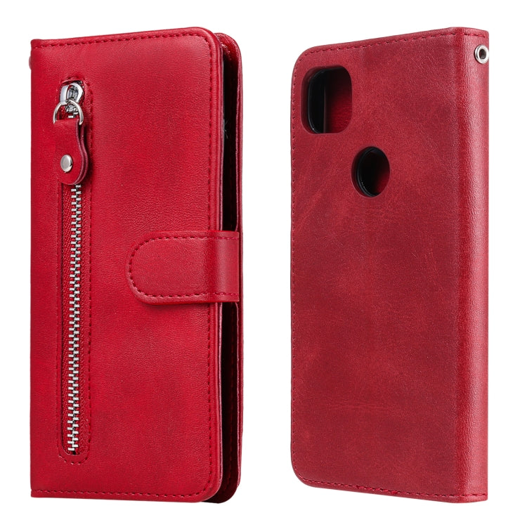 Custodia portafoglio in pelle con zip per smartphone compatibili