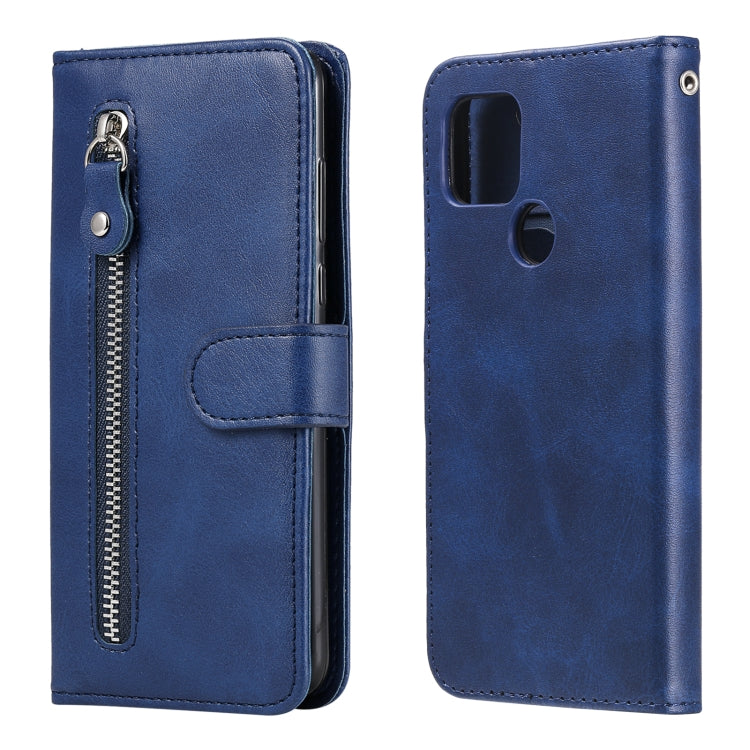 Custodia portafoglio in pelle con zip per smartphone compatibili