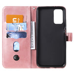 Custodia portafoglio in pelle con zip per Redmi Note 9 e Poco M3