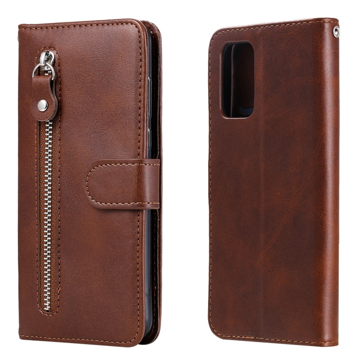 Custodia portafoglio in pelle con zip per Redmi Note 9 e Poco M3
