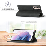 Custodia portafoglio TPU e pelle per Samsung Galaxy S21 5G