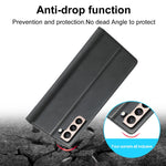 Custodia portafoglio TPU e pelle per Samsung Galaxy S21 5G