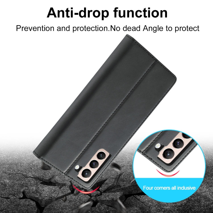 Custodia portafoglio TPU e pelle per Samsung Galaxy S21 5G