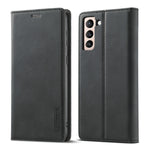 Custodia portafoglio TPU e pelle per Samsung Galaxy S21 5G