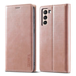 Custodia portafoglio TPU e pelle per Samsung Galaxy S21 5G