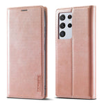 Custodia portafoglio TPU e pelle per Samsung Galaxy S21 5G
