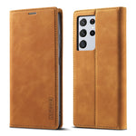 Custodia portafoglio TPU e pelle per Samsung Galaxy S21 5G