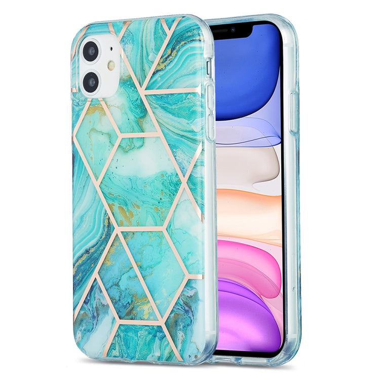 Custodia protettiva in TPU con motivo in marmo galvanico 3D, For iPhone 11, For iPhone 11 Pro, For iPhone 11 Pro Max, For iPhone 12 mini