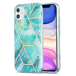 Custodia protettiva in TPU con motivo marmo per iPhone 11