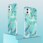 Custodia protettiva in TPU con motivo marmo per iPhone 11