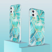 Custodia protettiva in TPU con motivo in marmo galvanico 3D, For iPhone 11, For iPhone 11 Pro, For iPhone 11 Pro Max, For iPhone 12 mini