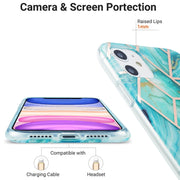 Custodia protettiva in TPU con motivo in marmo galvanico 3D, For iPhone 11, For iPhone 11 Pro, For iPhone 11 Pro Max, For iPhone 12 mini