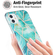 Custodia protettiva in TPU con motivo in marmo galvanico 3D, For iPhone 11, For iPhone 11 Pro, For iPhone 11 Pro Max, For iPhone 12 mini