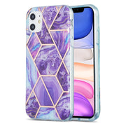 Custodia protettiva in TPU con motivo in marmo galvanico 3D, For iPhone 11, For iPhone 11 Pro, For iPhone 11 Pro Max, For iPhone 12 mini