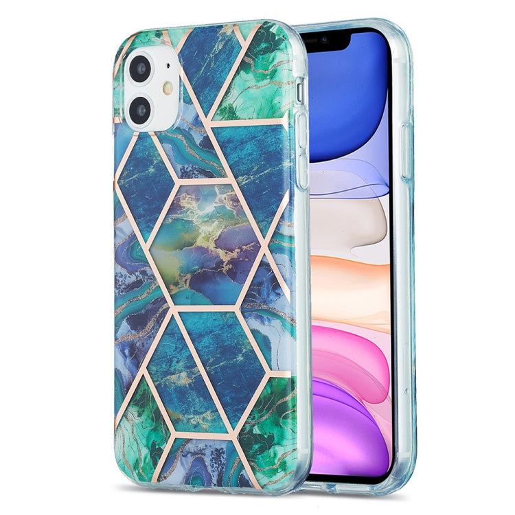 Custodia protettiva in TPU con motivo marmo per iPhone 11