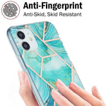Custodia protettiva TPU con motivo marmo per iPhone 12/12 Pro