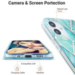 Custodia protettiva TPU con motivo marmo per iPhone 12/12 Pro