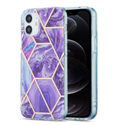Custodia protettiva in TPU con motivo in marmo galvanico 3D, For iPhone 12 / 12 Pro, For iPhone 12 Pro Max, For iPhone XS / X, For iPhone XR