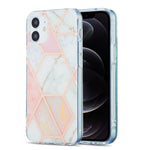 Custodia protettiva TPU con motivo marmo per iPhone 12/12 Pro