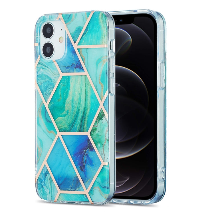 Custodia protettiva TPU con motivo marmo per iPhone 12/12 Pro
