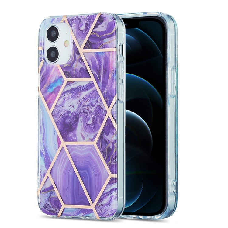 Custodia protettiva TPU con motivo marmo per iPhone 12/12 Pro