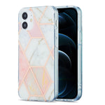 Custodia protettiva TPU con motivo marmo per iPhone 12/12 Pro