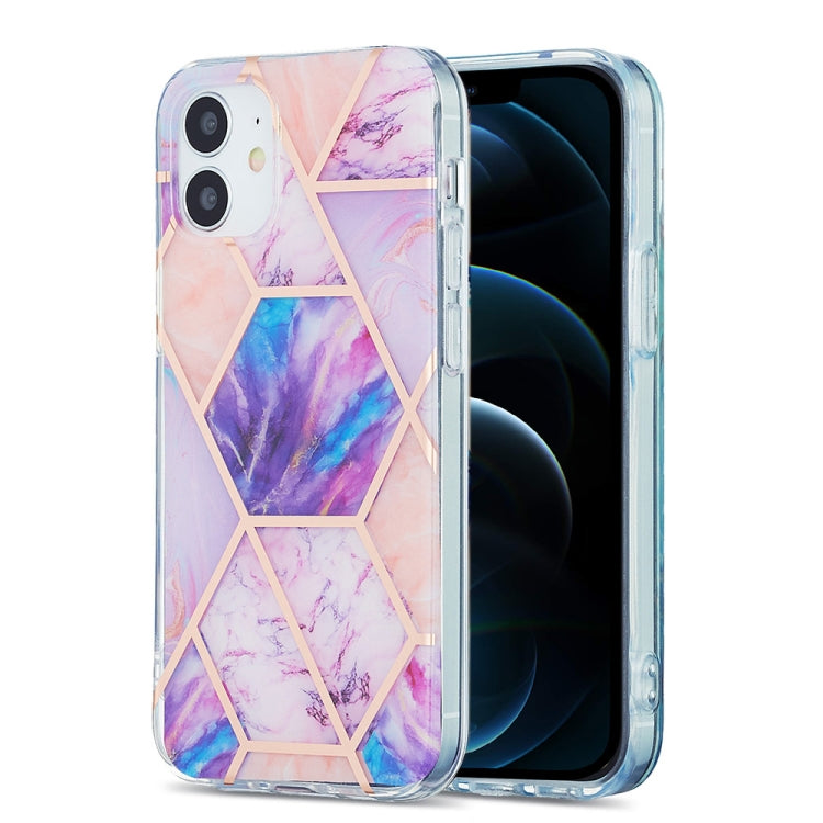 Custodia protettiva TPU con motivo marmo per iPhone 12/12 Pro