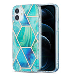 Custodia protettiva TPU con motivo marmo per iPhone 12/12 Pro