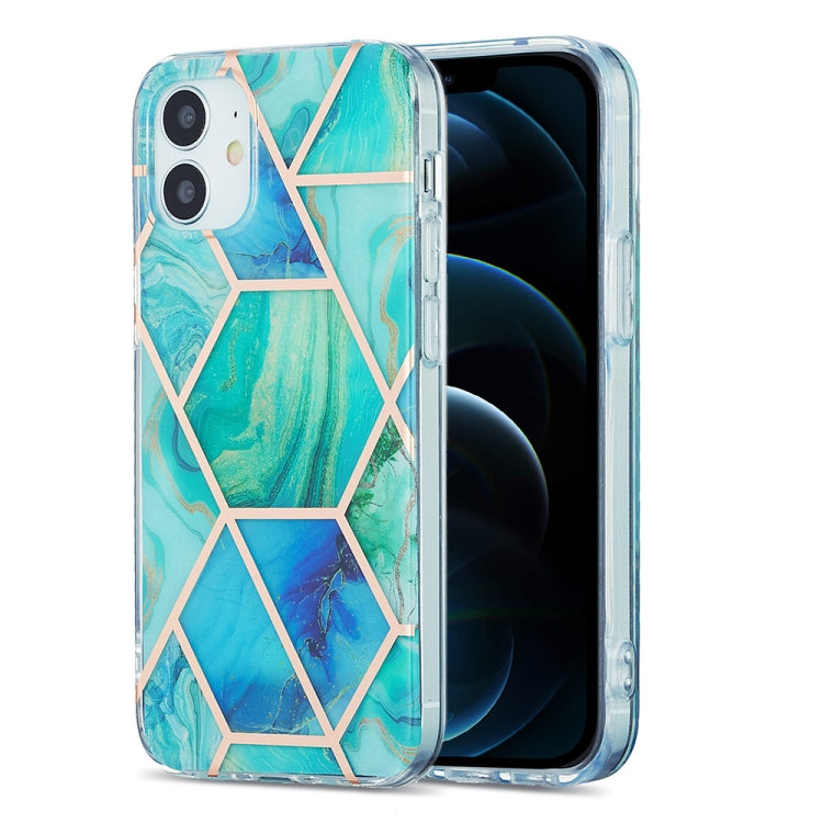 Custodia protettiva TPU con motivo marmo per iPhone 12/12 Pro