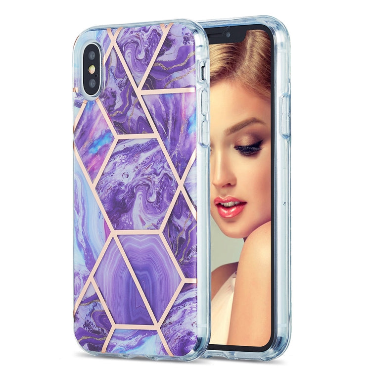 Custodia protettiva TPU con motivo marmo per iPhone 12/12 Pro