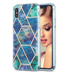 Custodia protettiva TPU con motivo marmo per iPhone 12/12 Pro