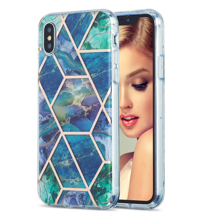 Custodia protettiva TPU con motivo marmo per iPhone 12/12 Pro