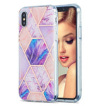 Custodia protettiva TPU con motivo marmo per iPhone 12/12 Pro