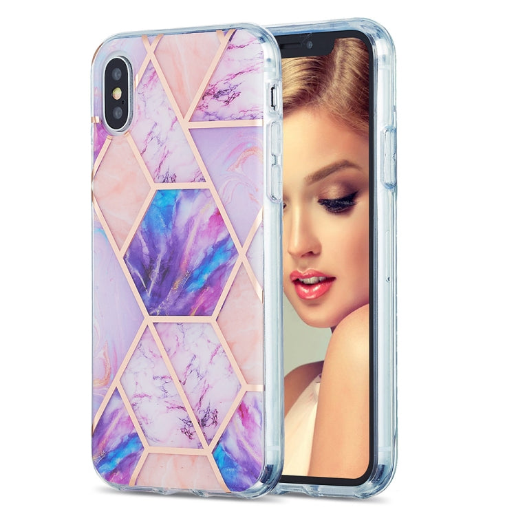 Custodia protettiva TPU con motivo marmo per iPhone 12/12 Pro