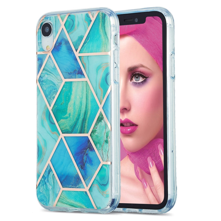 Custodia protettiva TPU con motivo marmo per iPhone 12/12 Pro