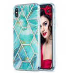 Custodia TPU motivo marmo per iPhone XS Max