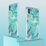 Custodia TPU motivo marmo per iPhone XS Max