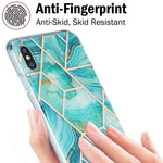 Custodia TPU motivo marmo per iPhone XS Max