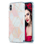Custodia TPU motivo marmo per iPhone XS Max